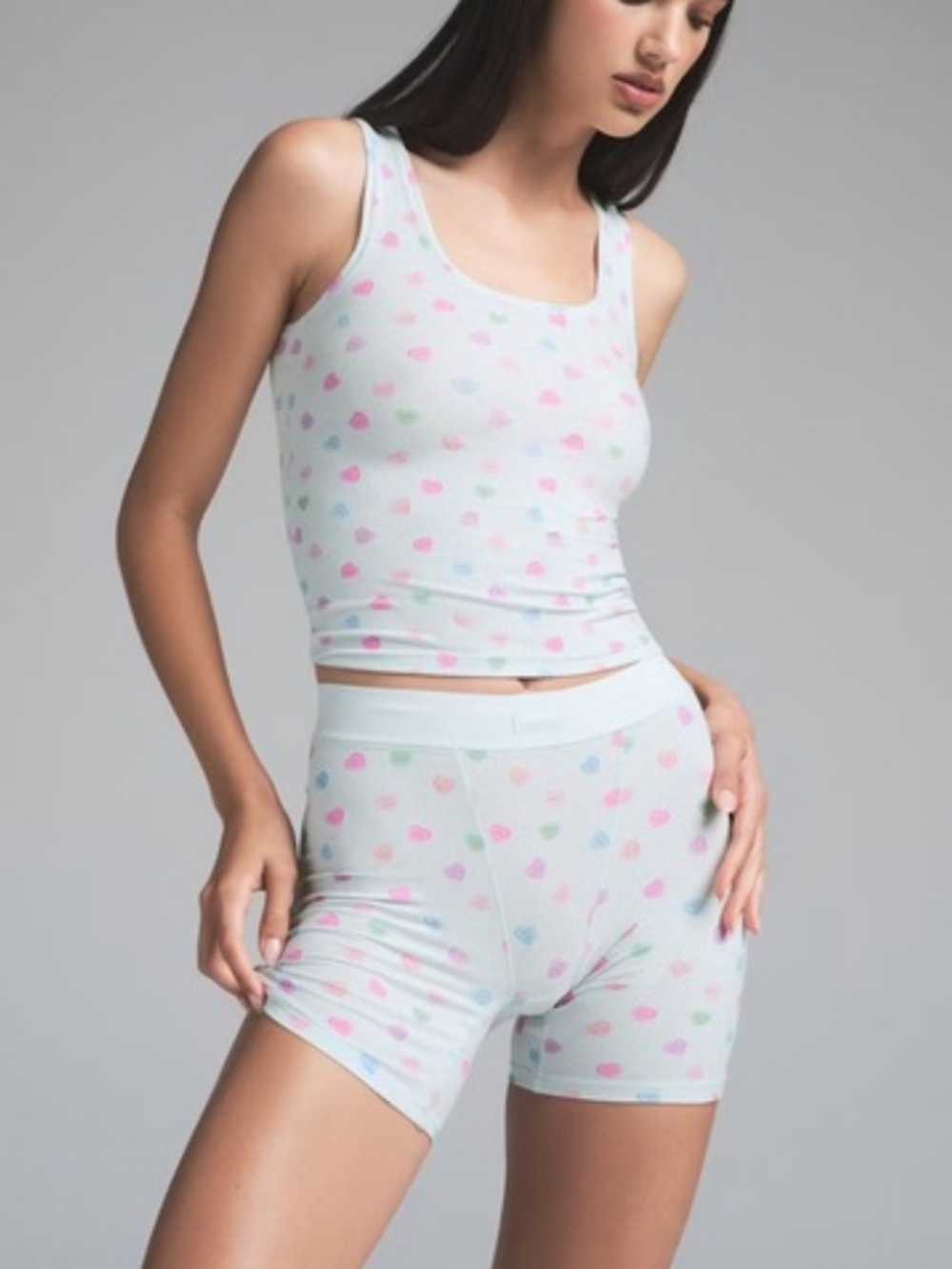 NWT Skims Candy Heart Soft Lounge Tank